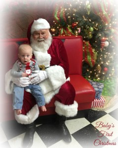 Grayson with Santa
