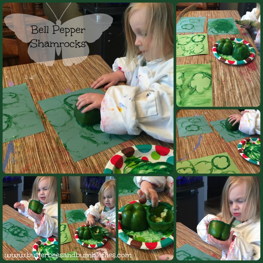 bell pepper shamrocks
