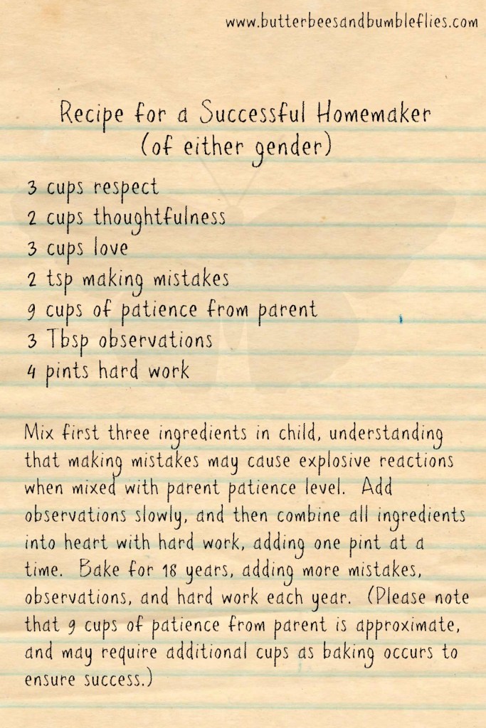 mar 17 recipe for successful homemaker