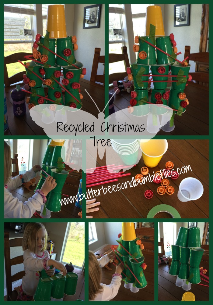 recycled christmas tree